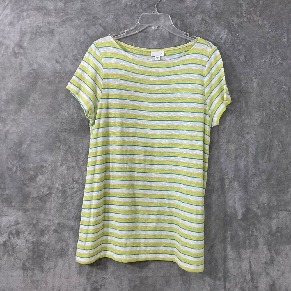 J. Jill Linen Blend Tunic Top Blouse Women’s Size Medium Oversized Boxy
